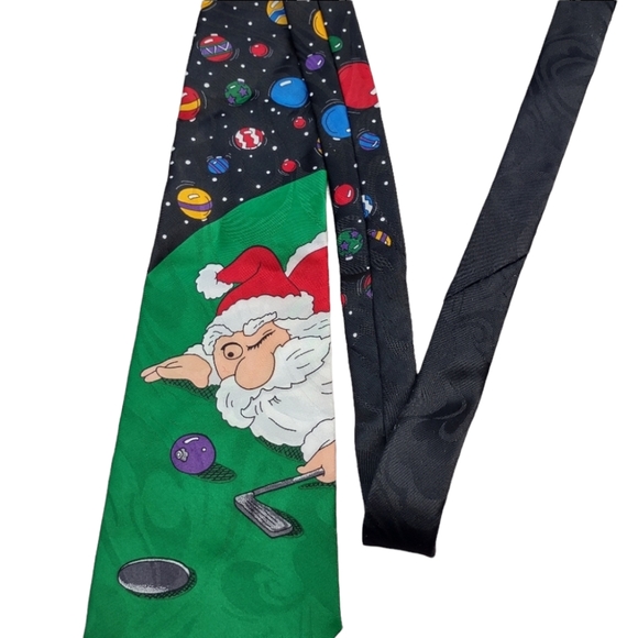 Other - Hallmark Golf Men's Vintage Santa Claus Golf Tie